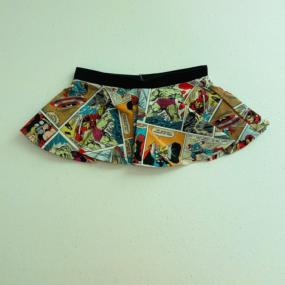 Baby girl’s Avengers comic skater skirt